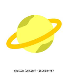 Saturn icon vector isolated on white background for your web and mobile app design, Saturn logo concept