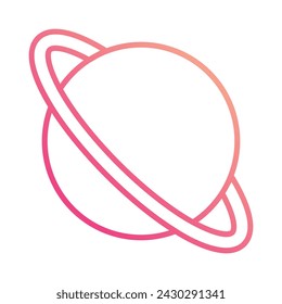 Saturn icon vector stock illustration