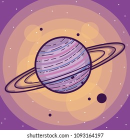 Saturn milkyway planet