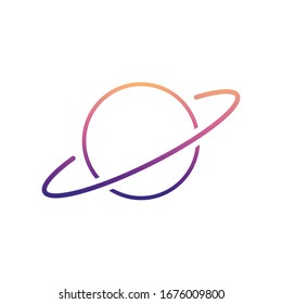 saturn nolan icon. Simple thin line, outline vector of Scientifics study icons for ui and ux, website or mobile application