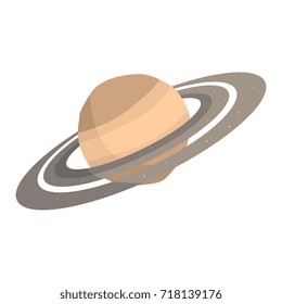 Saturn planet cartoon vector Illustration