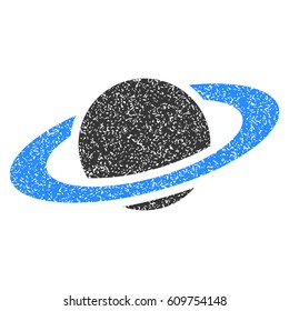 Saturn Planet flat vector icon. Flat style.