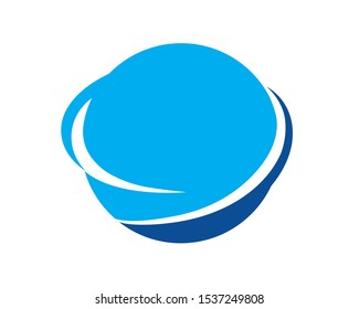 Saturn Planet Globe Orbit and Connection Symbol