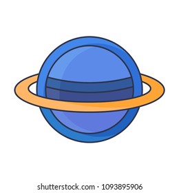 Saturn planet icon