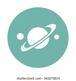 Saturn planet icon