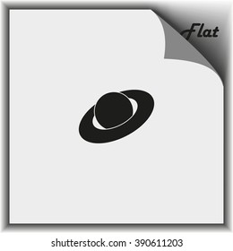 Saturn Planet Icon.