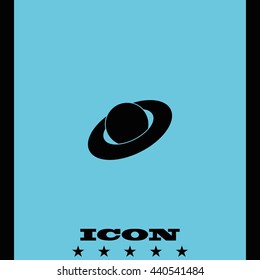 Saturn planet icon.