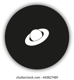 Saturn planet icon.