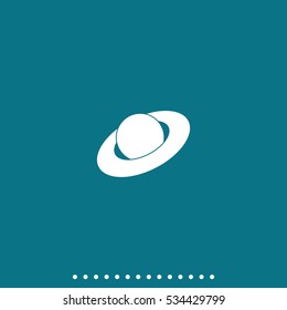 Saturn planet icon.