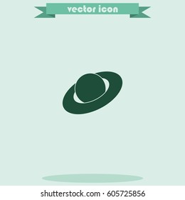 Saturn planet icon.