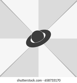 Saturn planet icon.