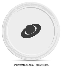 Saturn planet icon.
