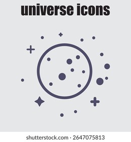 Ilustração do ícone do planeta Saturno, perfeita para adicionar um toque cósmico a projetos relacionados a projetos espaciais, científicos ou tecnológicos.	
