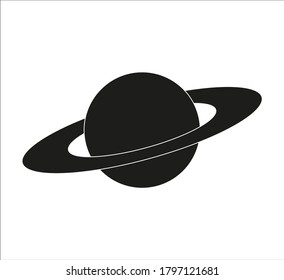 saturn planet icon. illustration for web and mobile design.