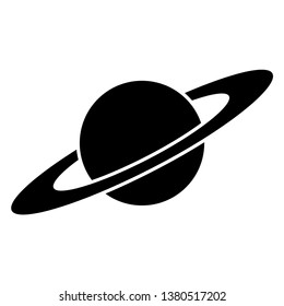 Saturn planet icon. Space icon vector