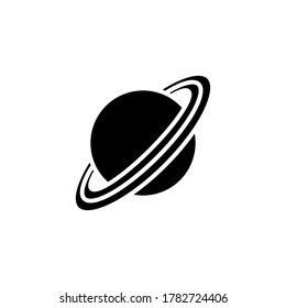 Saturn planet icon vector. Saturn planet simple sign, logo