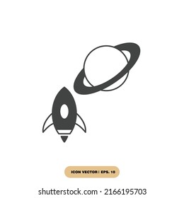 Saturn planet icons  symbol vector elements for infographic web