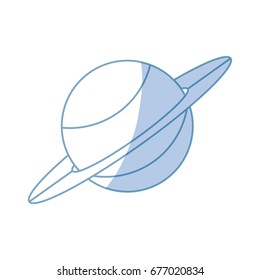 Saturn planet isolated