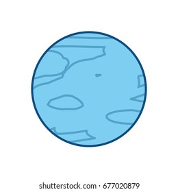 Saturn planet isolated