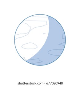 Saturn planet isolated