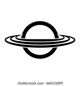 saturn planet isolated icon