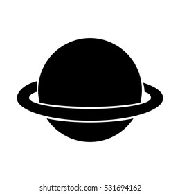 saturn planet isolated icon vector illustration design