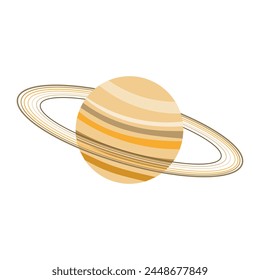 Der Saturn-Planet ist isoliert. Vektorillustration