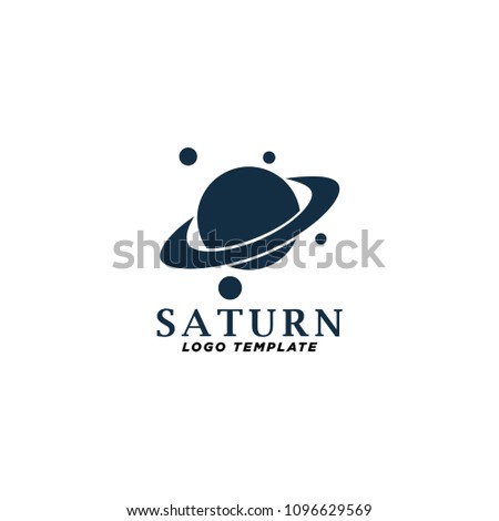 saturn - planet - logo template