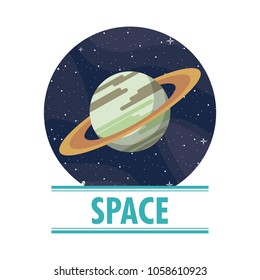 Saturn planet of milky way