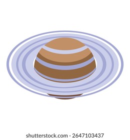 O planeta Saturno está girando em torno do Sol no sistema solar