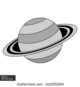 Saturn planet sign. Saturn symbol for the web. Vector illustration