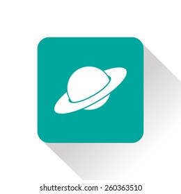 saturn planet silhouette icon