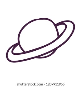 saturn planet space icon