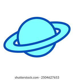 Saturn Planet for Space Icon