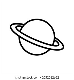 saturn - planet - space icon vector design template