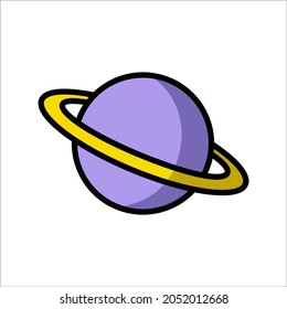 saturn - planet - space icon vector design template