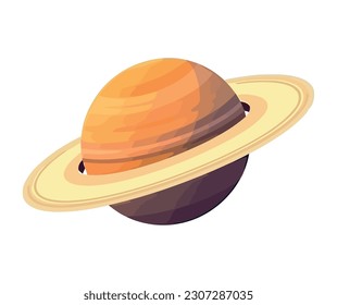 saturn planet space outer icon isolated