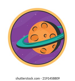 saturn planet space outer sticker icon