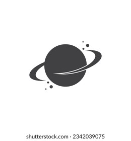 A Saturn Planet Symbol Vector Illustration