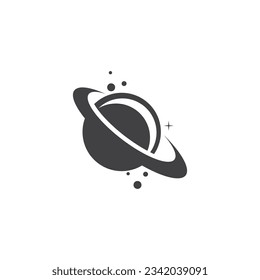 A Saturn Planet Symbol Vector Illustration