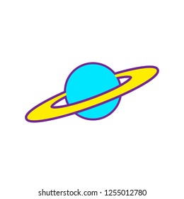 saturn planet vector illustration