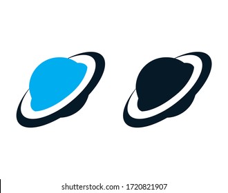 Saturn Planet Vector Illustration. UFO Illustration Vector