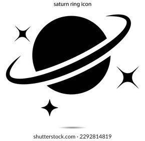 saturn ring icon vector illustration graphic on background