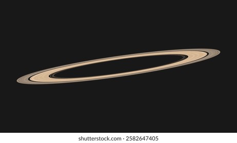 saturn ring object vector design isolated background