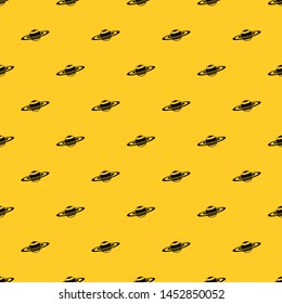 Saturn rings pattern seamless vector repeat geometric yellow for any design