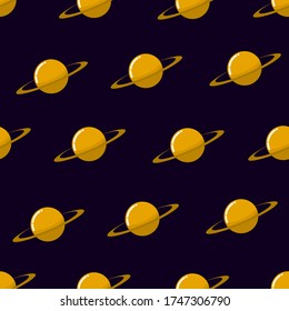 saturn seamless pattern, simple pattern