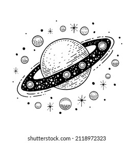 Saturn sketch  Planet