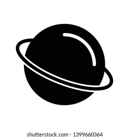 saturn solid icon. Element of saturn icon for mobile concept and web apps. Thin solid saturn icon can be used for web and mobile - Vector