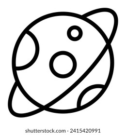 Saturn space technology object illustration