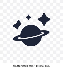 Saturn transparent icon. Saturn symbol design from Astronomy collection.